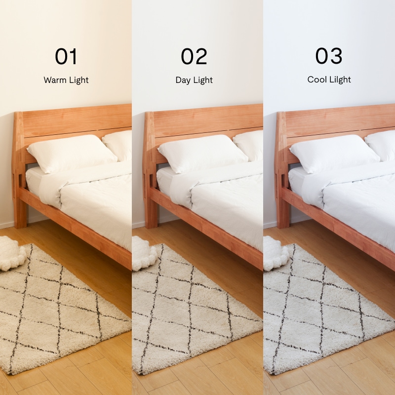 FlexiSpot Kana Japanese Joinery Bed with Headboard | Simple Design